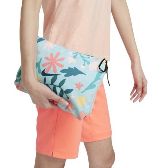 Nike Sportswear Jacket water Repel Floral Printed 1/4 Zip Kangaroo pocket L - Picture 5 of 14